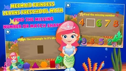 Capturas de pantalla de Mermaid Princess Math for Kids