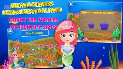 Capturas de pantalla de Mermaid Princess Math for Kids