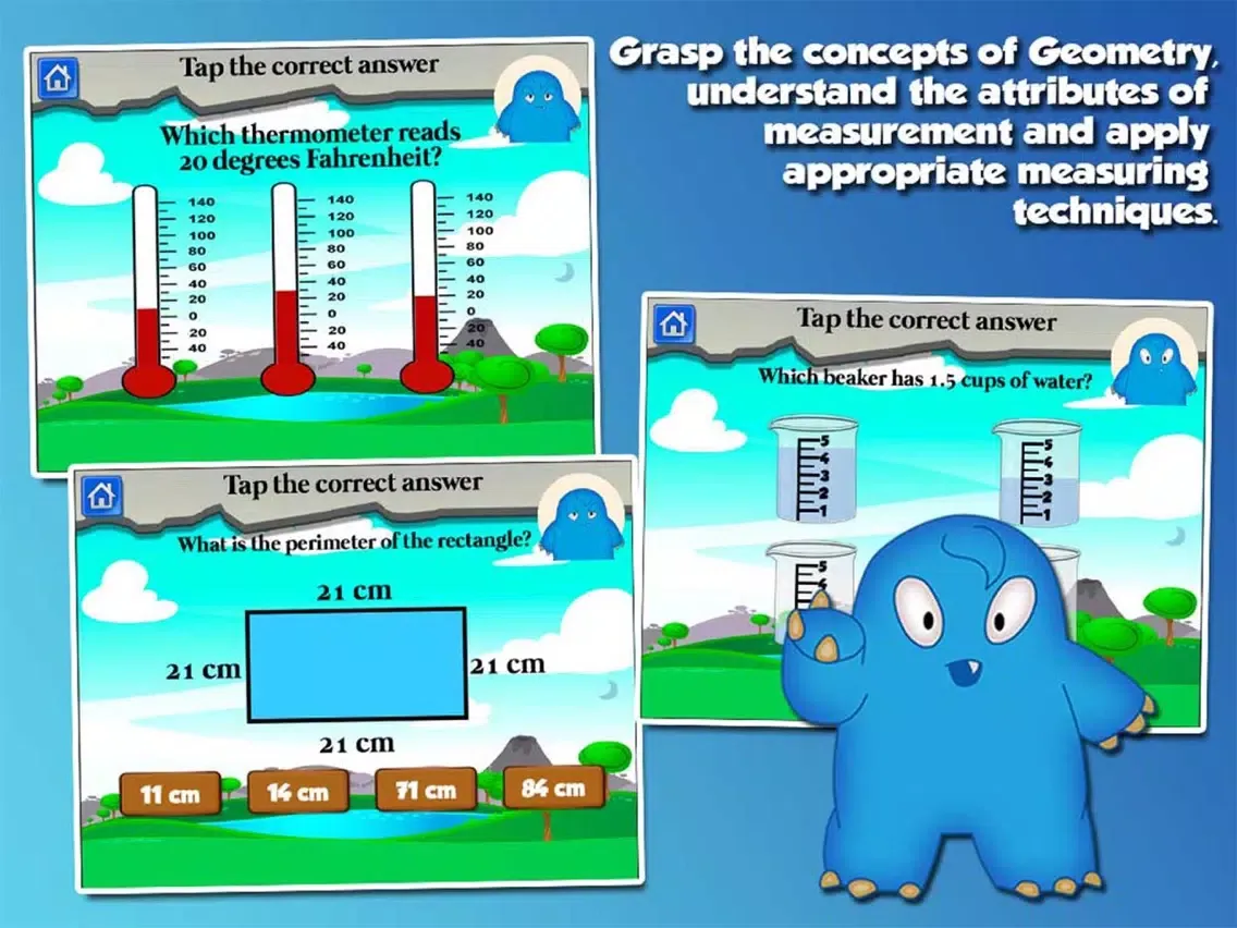 Monster Third Grade Kids Games iPad  스크린샷