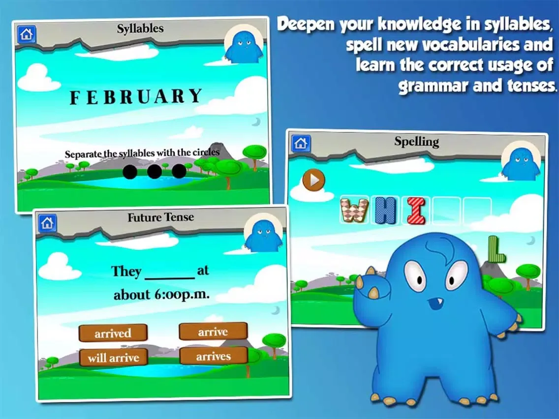 Monster Third Grade Kids Games iPad  스크린샷