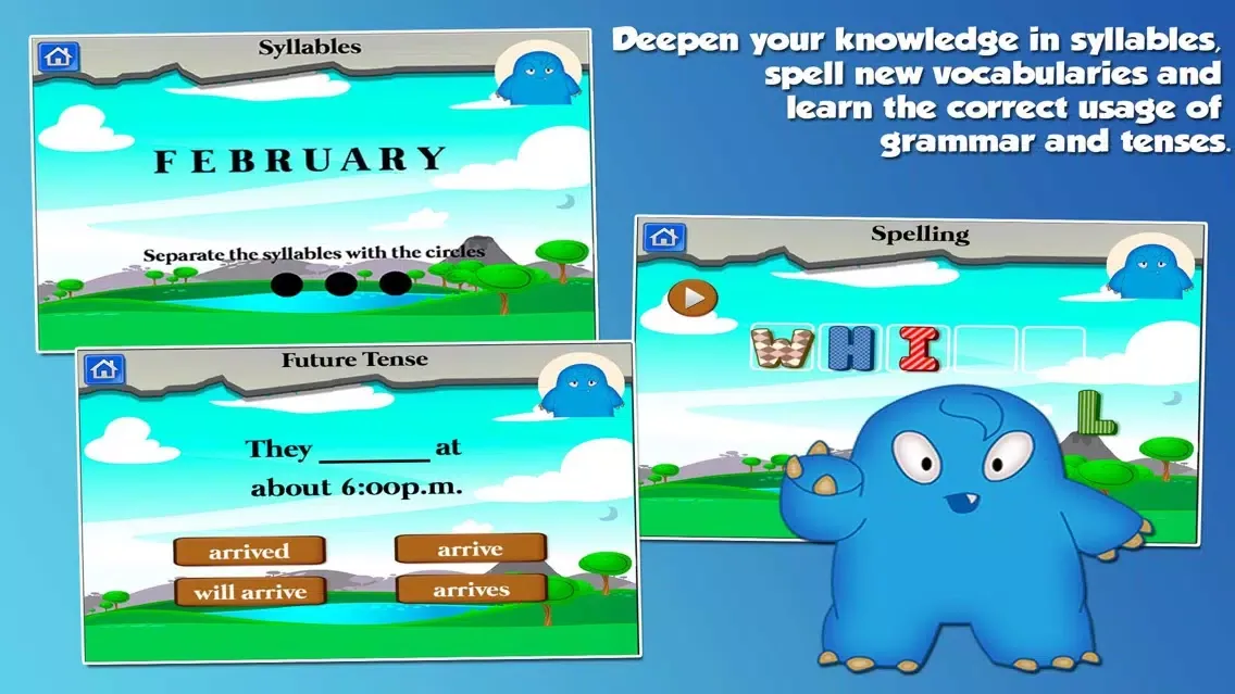 Monster Third Grade Kids Games 스크린샷
