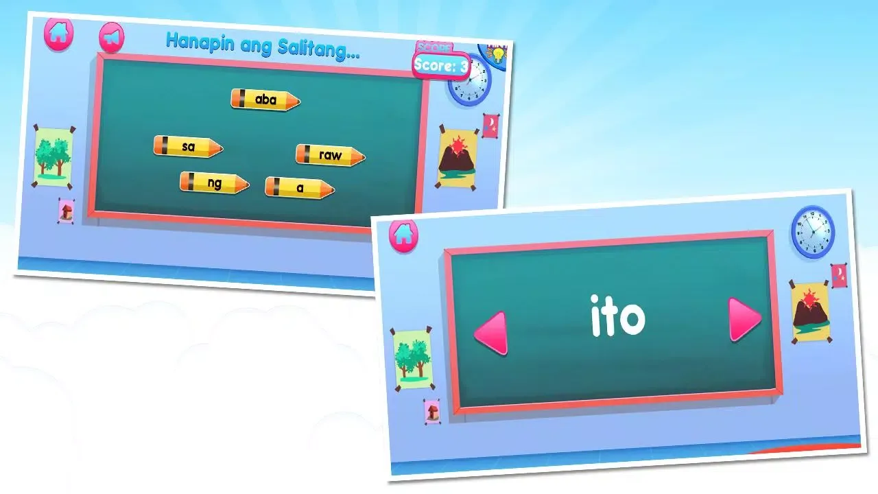 Tangkapan layar Abakada: Pinoy Sight Words