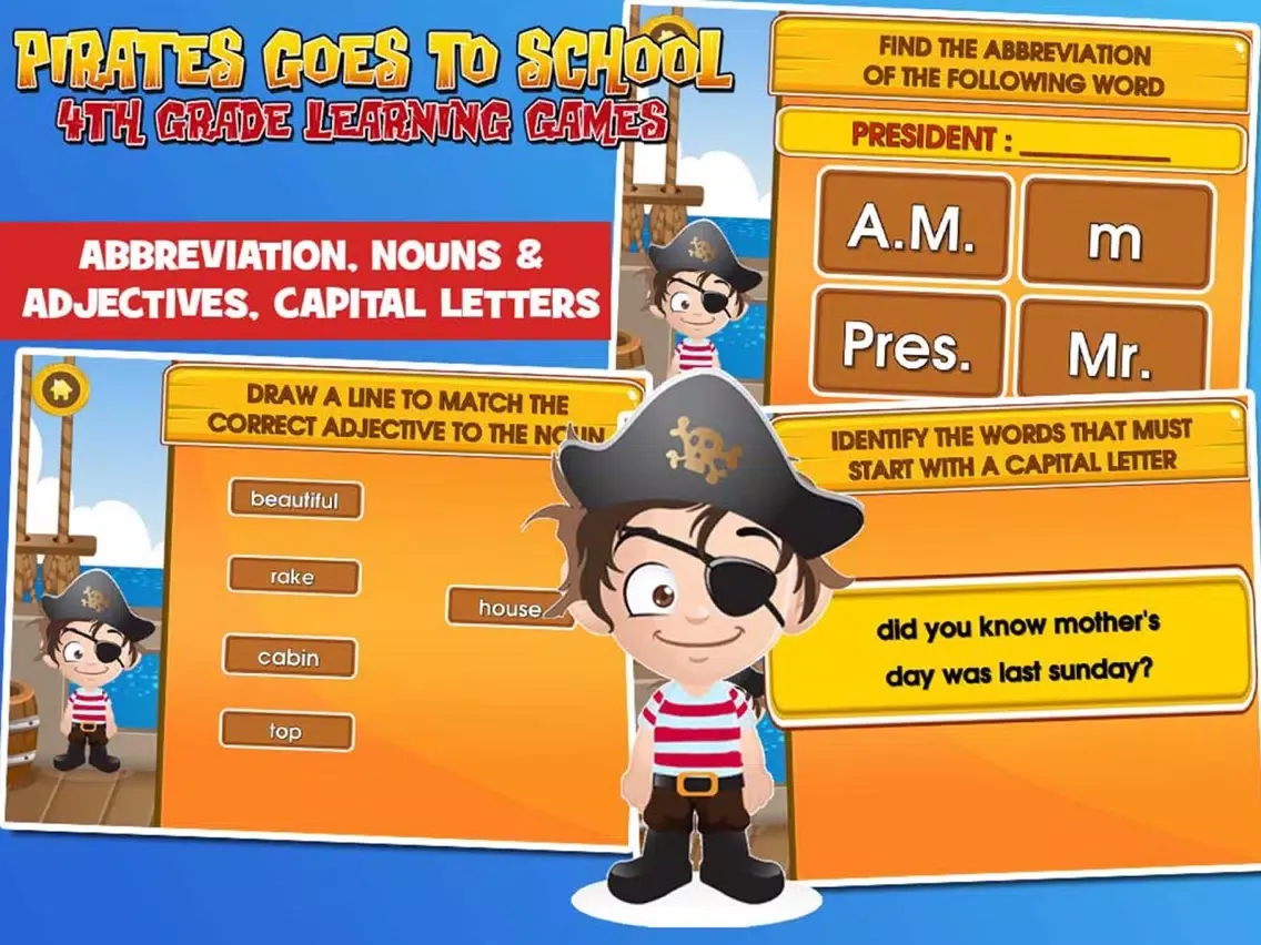 Pirate School: Fourth Grade iPad 應用截圖
