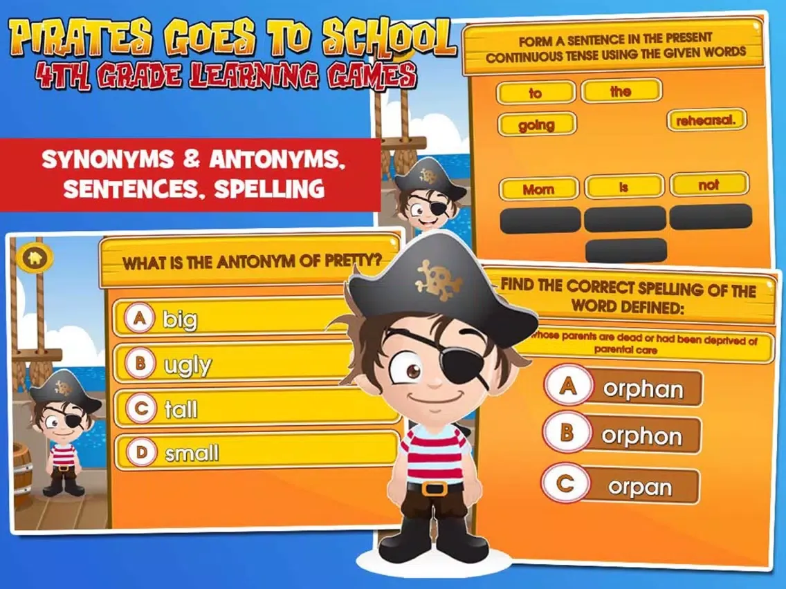 Pirate School: Fourth Grade iPad 應用截圖