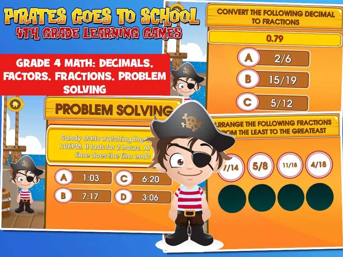 Pirate School: Fourth Grade iPad 應用截圖