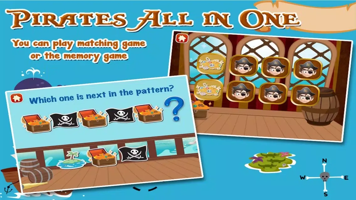 Capturas de pantalla de Pirates All in One Preschool Games