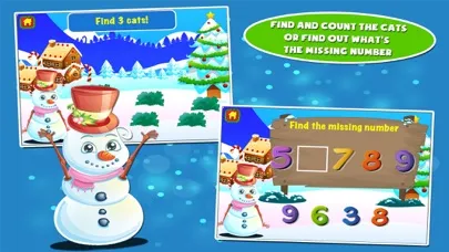 Snowman Preschool Math Games Screenshots