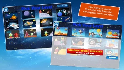 Capturas de tela do Space Jigsaw Puzzles for Kids