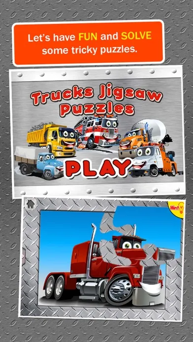 Trucks Jigsaw Puzzles: Kids Trucks Cartoon Puzzles應用截圖