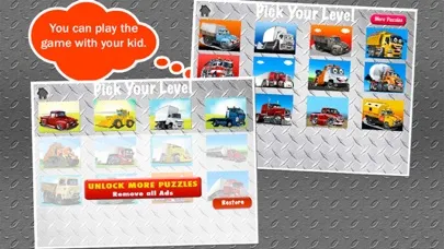 Trucks Jigsaw Puzzles: Kids Trucks Cartoon Puzzles應用截圖
