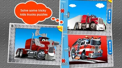 Trucks Jigsaw Puzzles: Kids Trucks Cartoon Puzzles應用截圖
