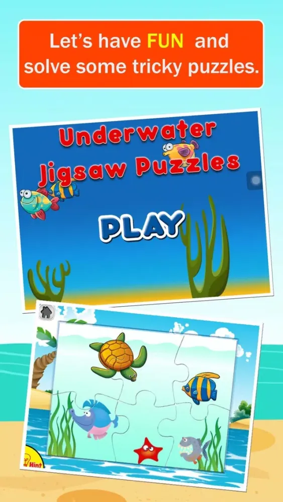 Captures d'écran de Underwater Jigsaw Puzzles - Animals Under the Sea