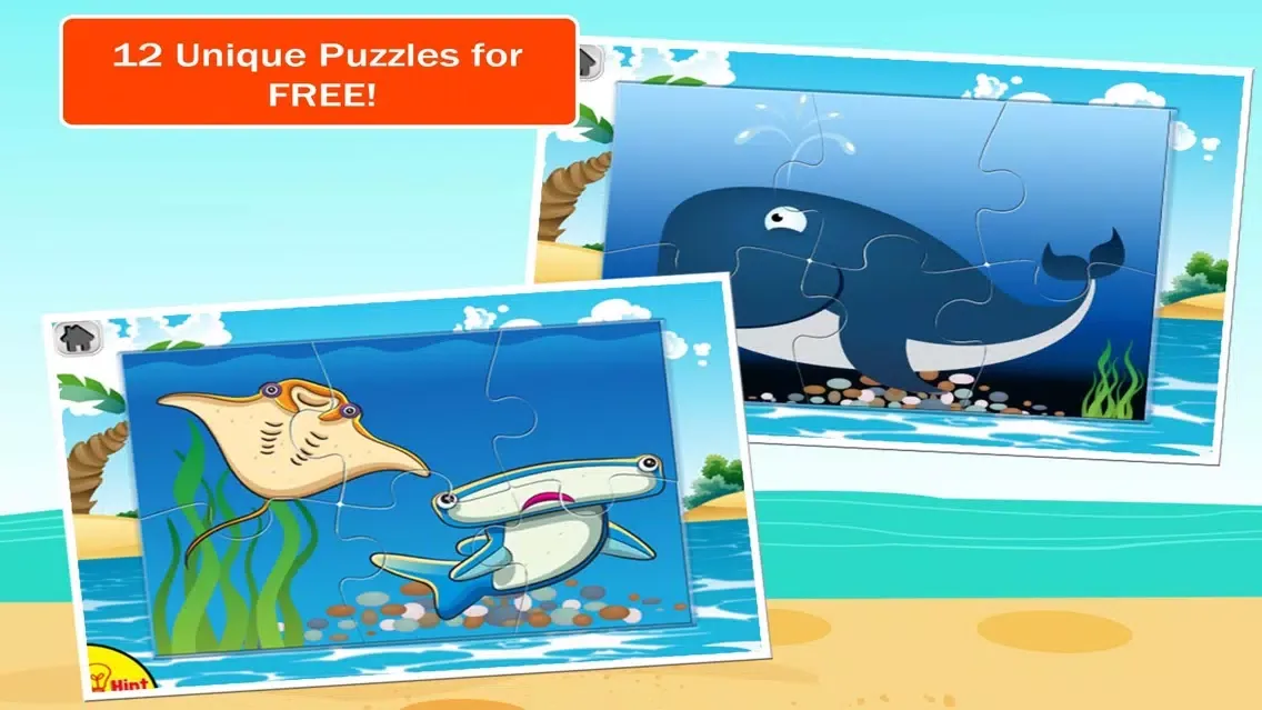 Captures d'écran de Underwater Jigsaw Puzzles - Animals Under the Sea