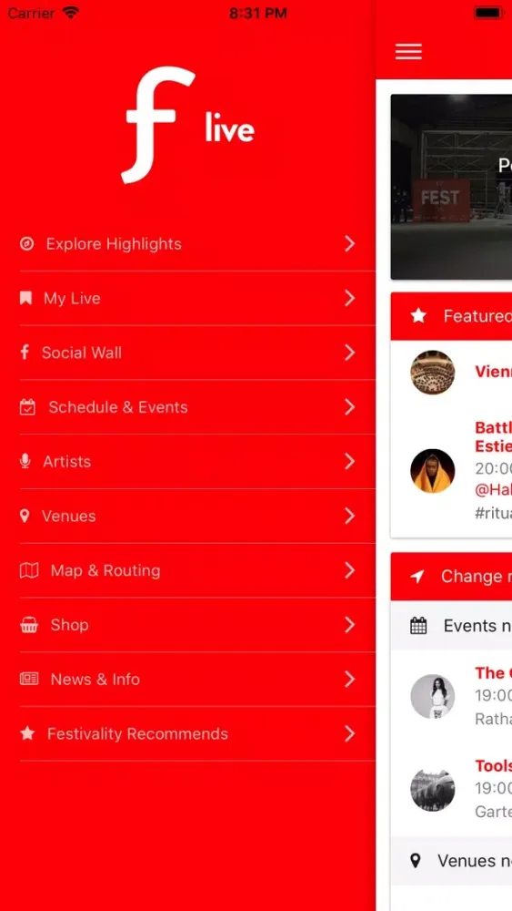 Tangkapan layar Festivality Live Event