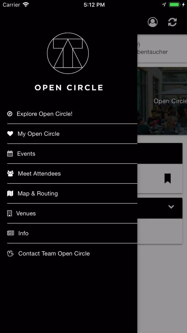 ภาพหน้าจอของ Open Circle