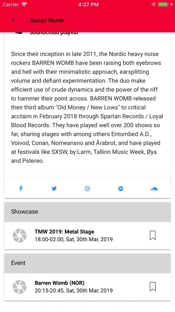TMW - Tallinn Music Week سکرین شاٹس
