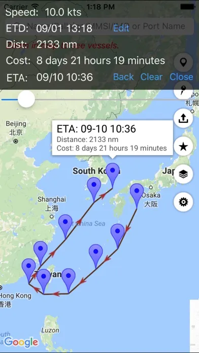 Capturas de tela do FindShip - Track vessels