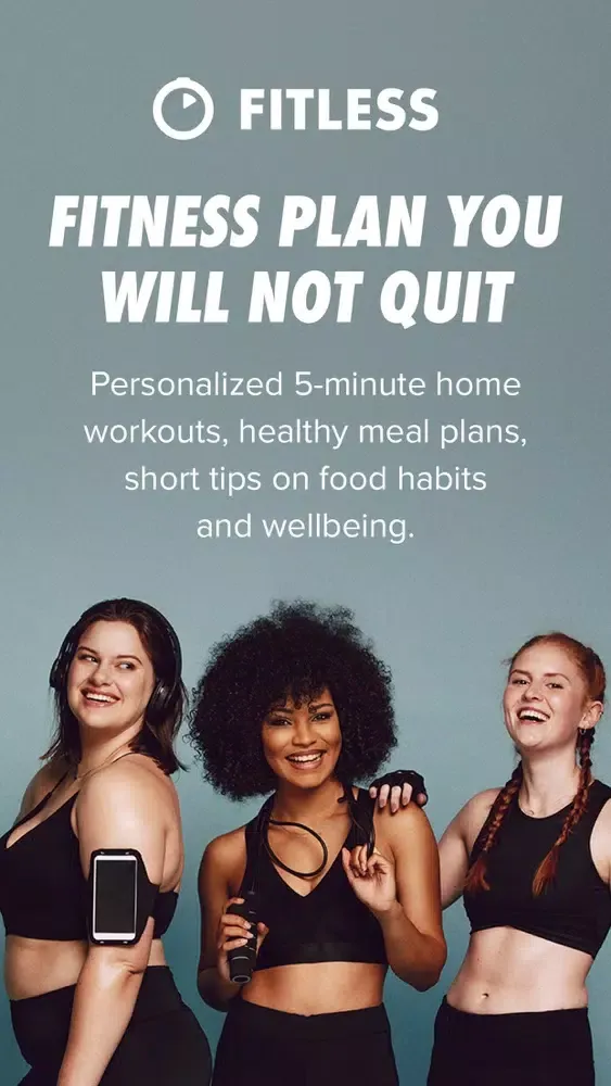 Capturas de tela do FITLESS: 5-Minute Home Workout