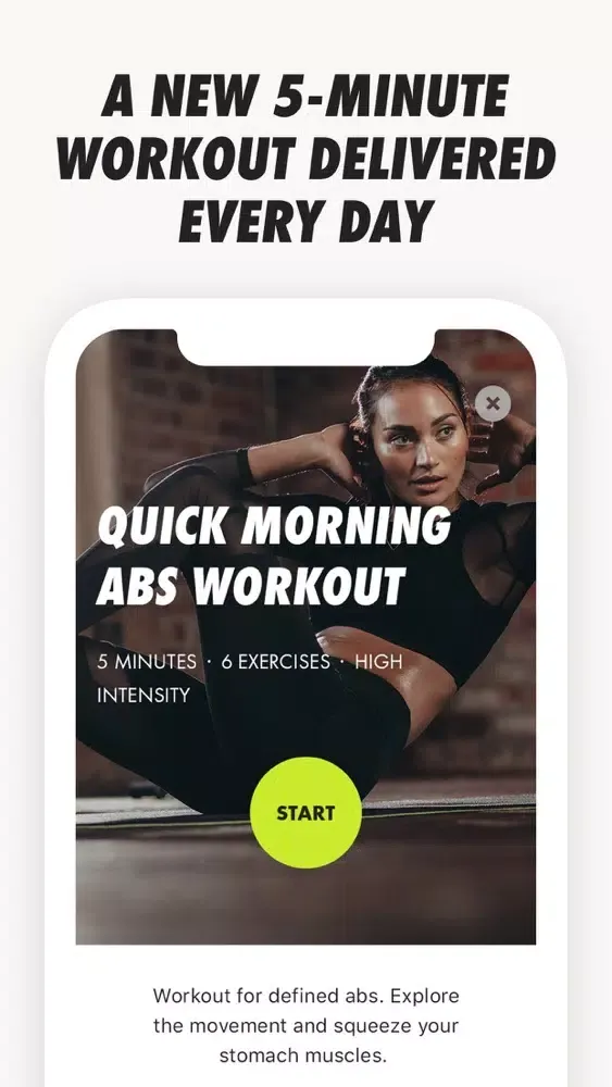Capturas de tela do FITLESS: 5-Minute Home Workout