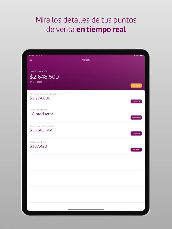 Ảnh chụp màn hình của Kurúah iPad 
