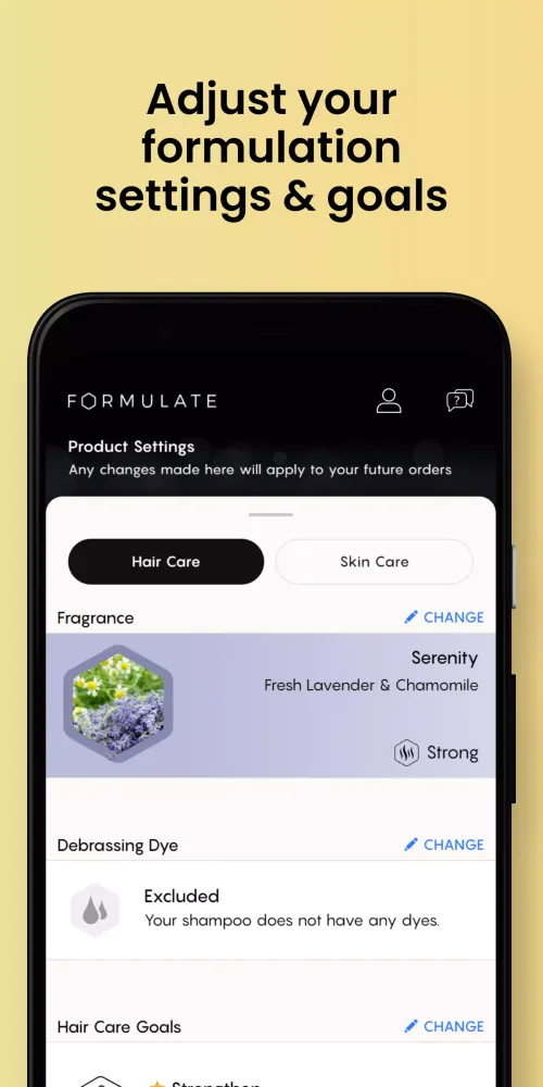 Formulate Health Screenshots