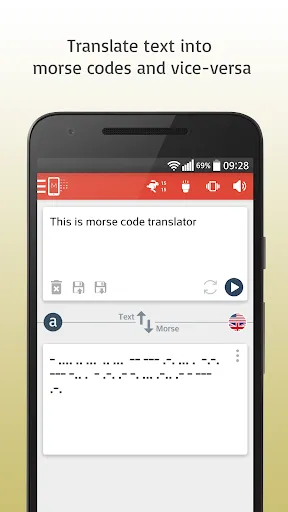 Zrzuty ekranu Morse Code Translator