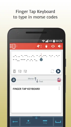 Zrzuty ekranu Morse Code Translator