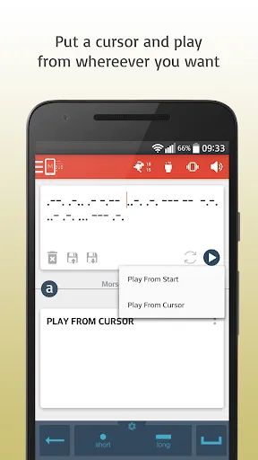 Zrzuty ekranu Morse Code Translator
