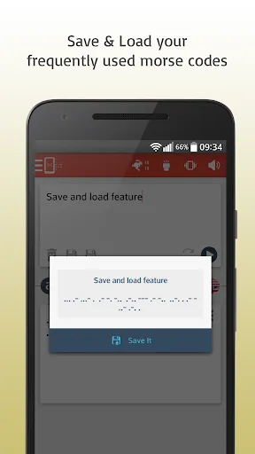 Zrzuty ekranu Morse Code Translator