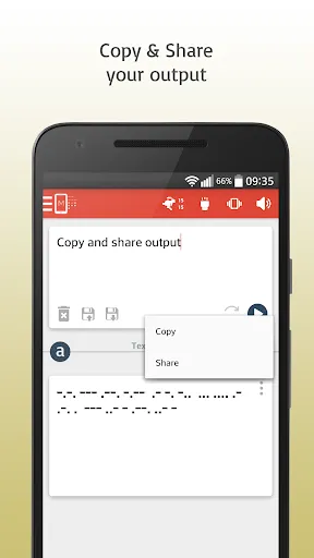 Zrzuty ekranu Morse Code Translator