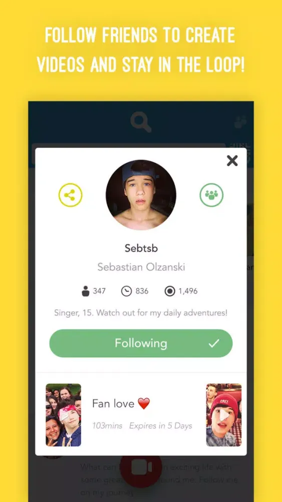 Frames - Create videos with friends! スクリーンショット