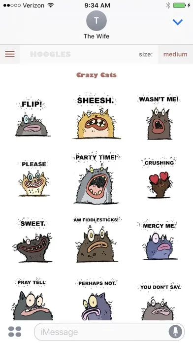 Captures d'écran de HOOGLES (animated stickers)