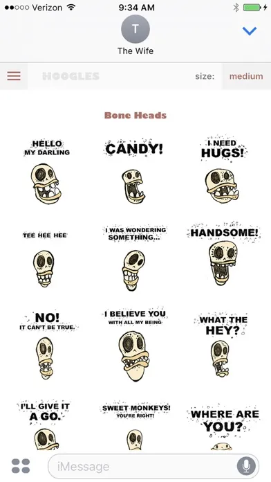 Captures d'écran de HOOGLES (animated stickers)