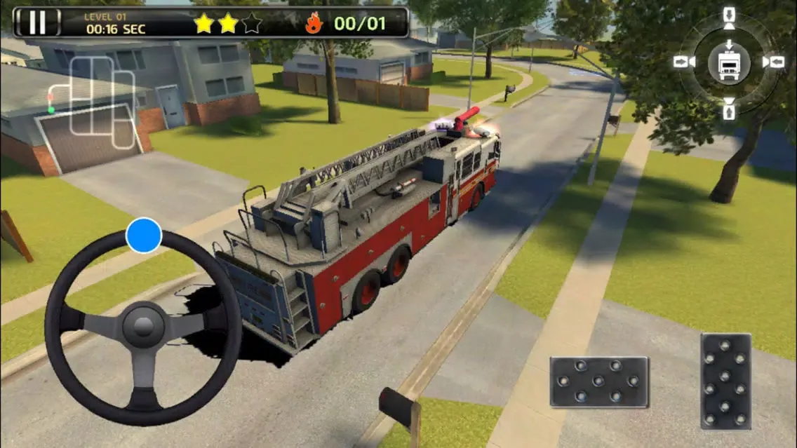 Tangkapan skrin Fire Truck Parking Simulator