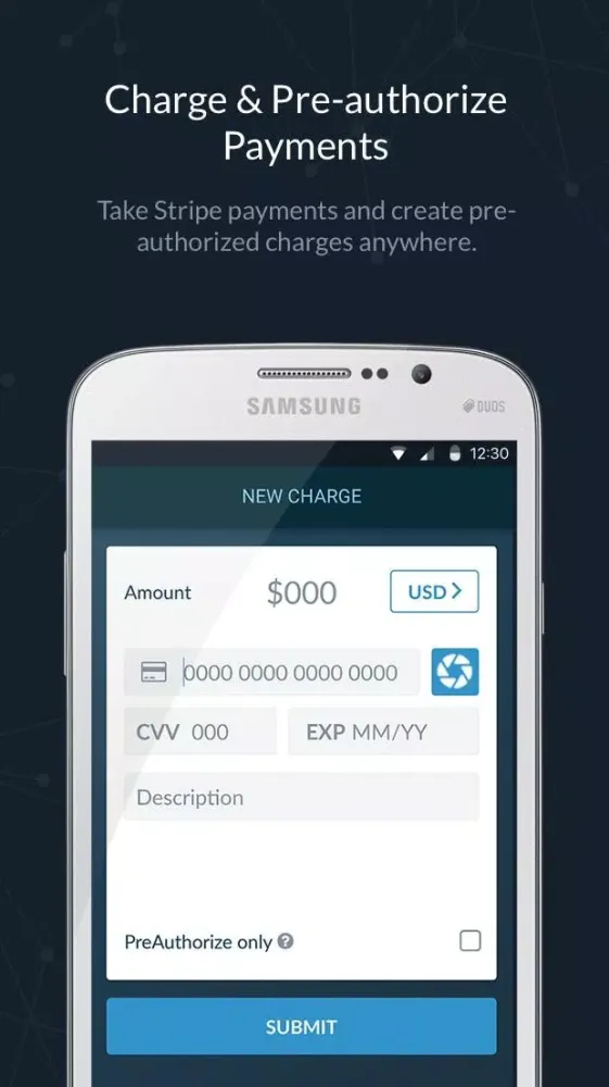 Mobile Payments for Stripe Screenshots