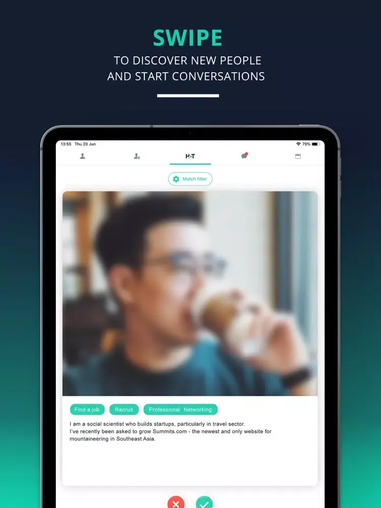 Ảnh chụp màn hình của Humans of Tech iPad 
