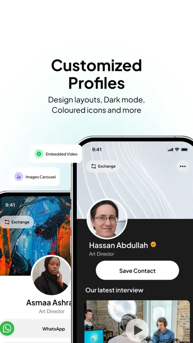 Screenshot di Tap - Digital Business Card