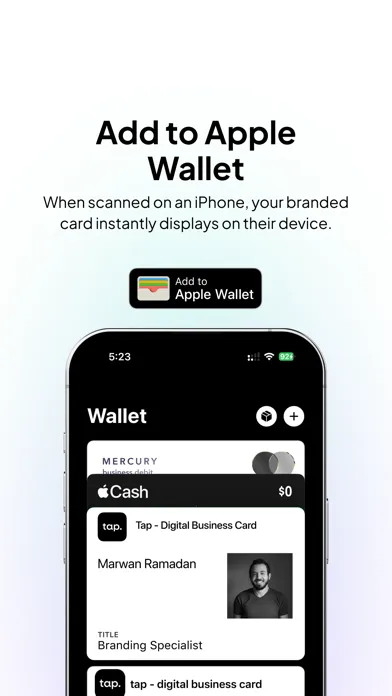 Screenshot di Tap - Digital Business Card