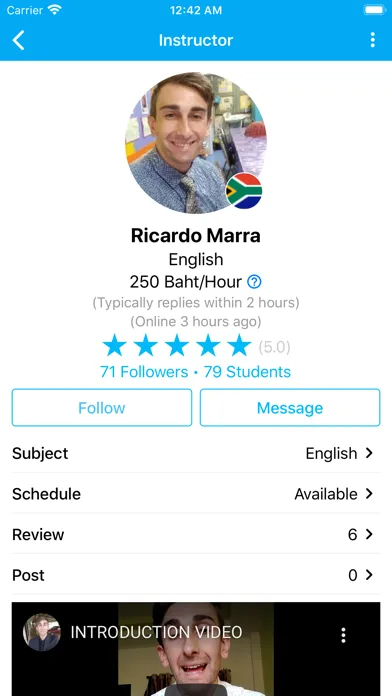 Zrzuty ekranu Glurr Talk - Thai Online Tutor