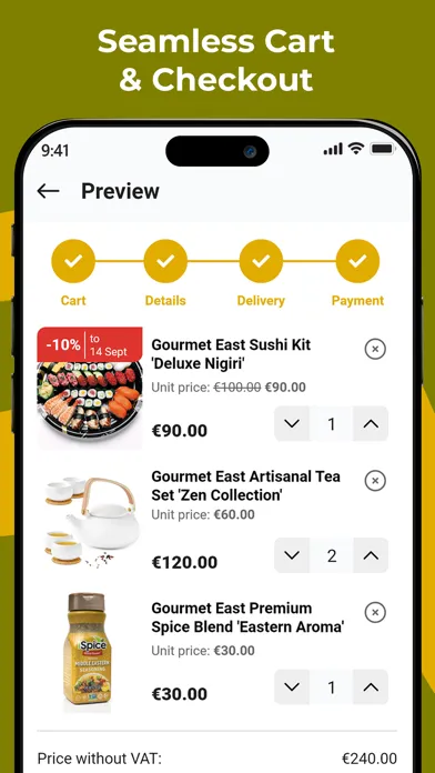 Tangkapan layar Gourmet East
