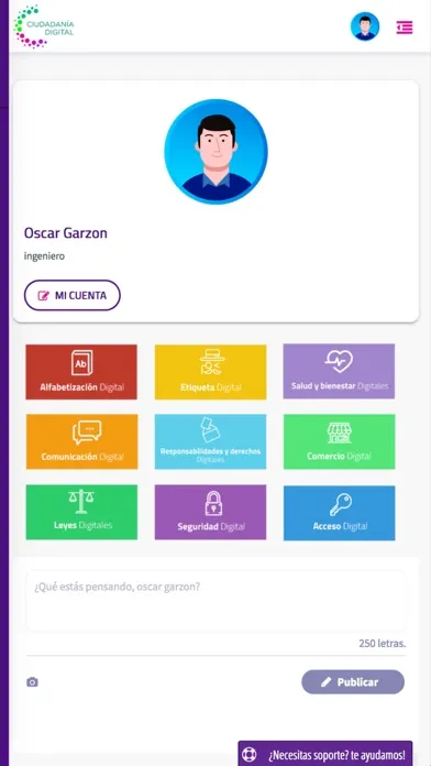 Ảnh chụp màn hình của Ciudadanía Digital