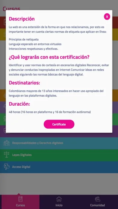Ảnh chụp màn hình của Ciudadanía Digital
