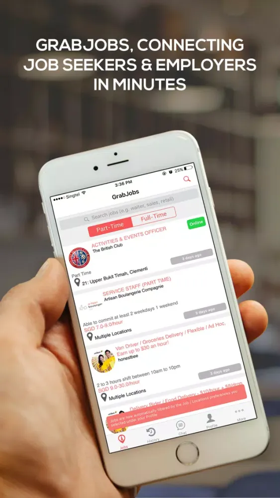 Скриншоты GrabJobs - Get a Job Today