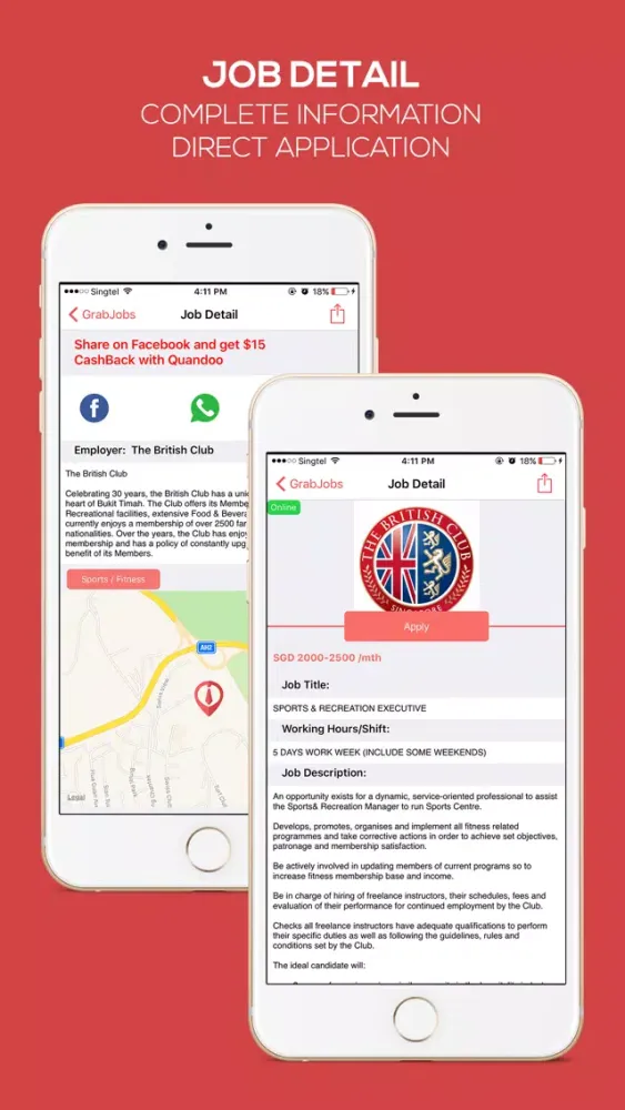 Скриншоты GrabJobs - Get a Job Today