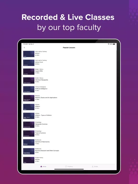 BYJU’S Exam Prep iPad  Screenshots
