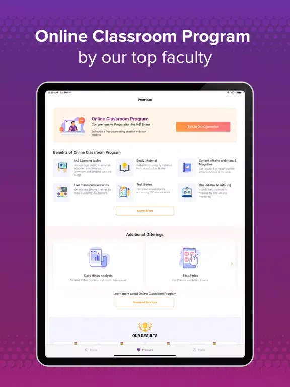BYJU’S Exam Prep iPad  Screenshots