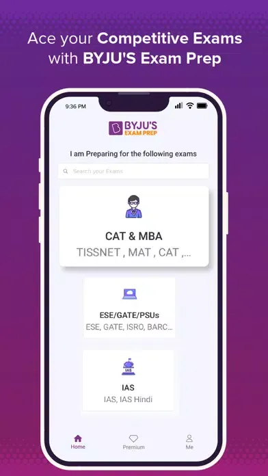 BYJU’S Exam Prep Screenshots