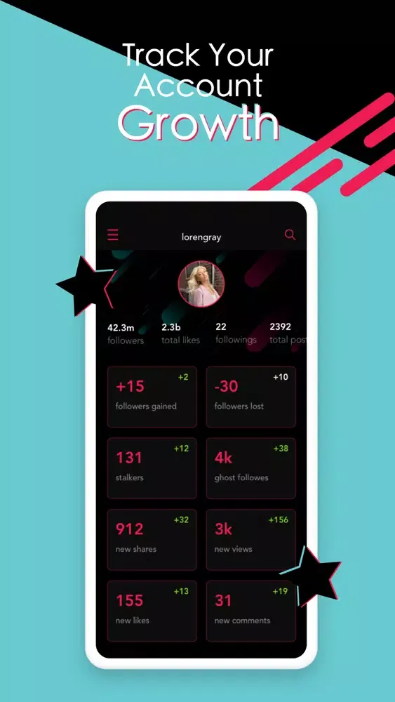 TikTracker: Reports for TikTok স্ক্রিনশট
