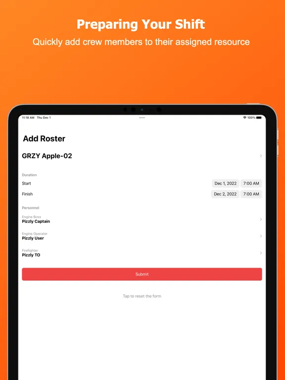 ERMS-M iPad  スクリーンショット