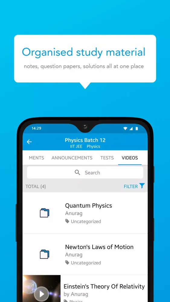 Captures d'écran de Genius Online Classes